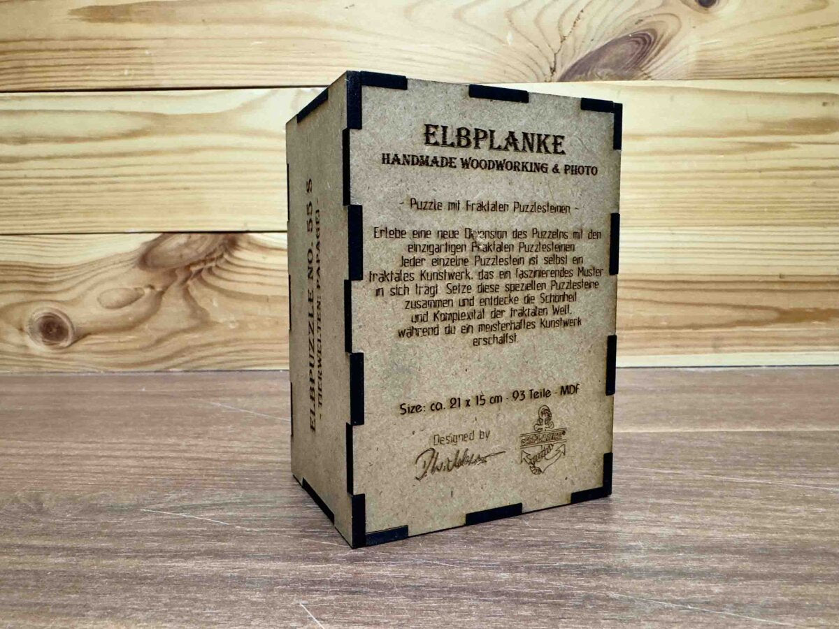 elbPUZZLE No. 55 - Tierwelten: Papagei - Fractale Edition L (289 Teile)