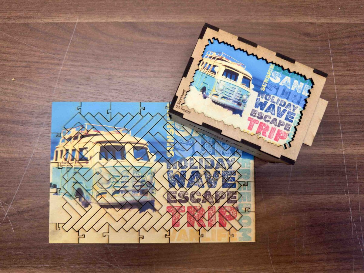 elbPUZZLE No. 69 - Vanlife - Fractal Edition M (180 Teile)