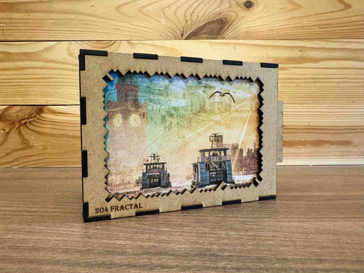 elbPUZZLE No. 49 - Hamburgs Zeitreise - Fractale Edition 174 Teile M
