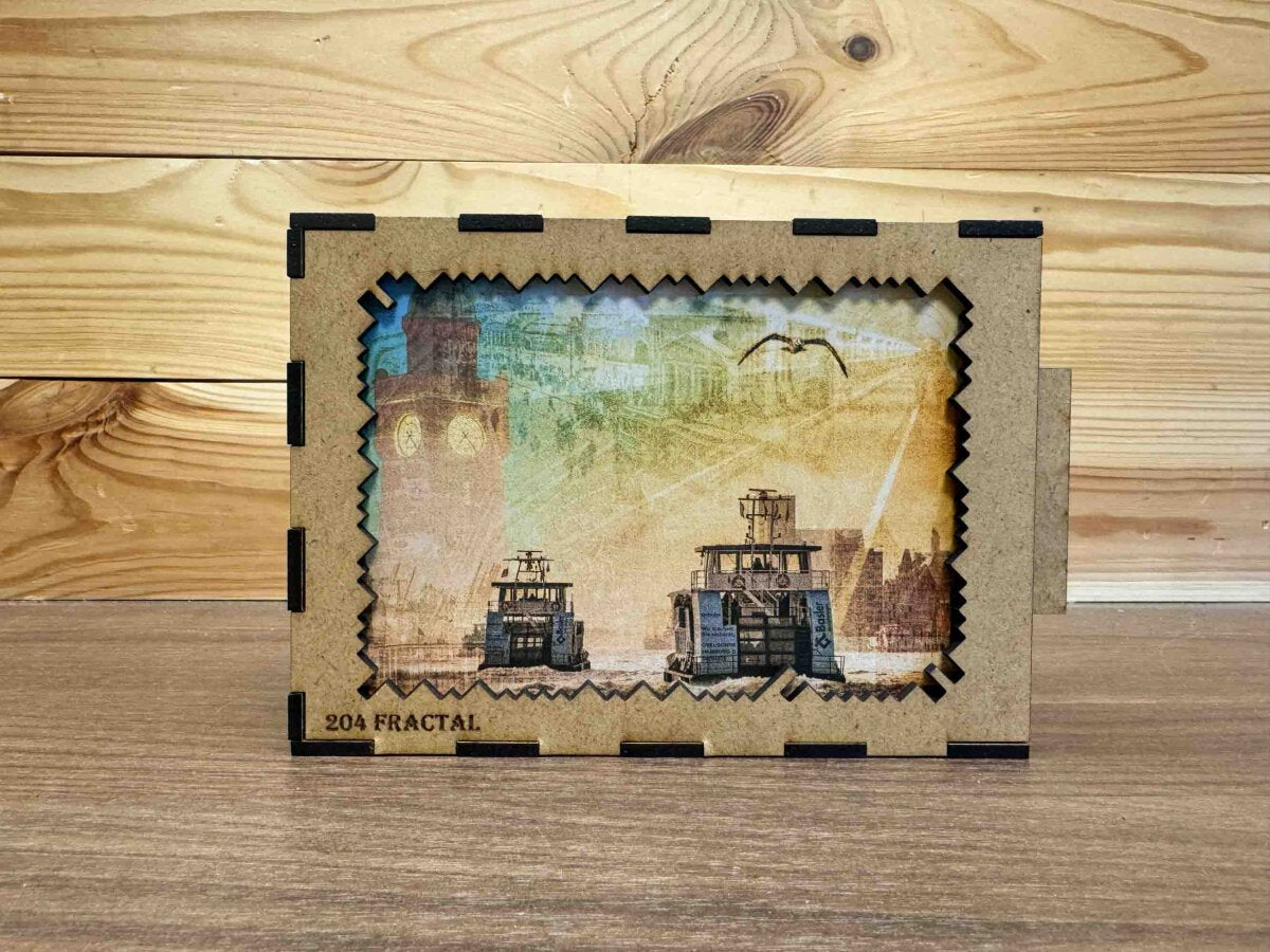 elbPUZZLE No. 49 - Hamburgs Zeitreise - Fractale Edition 174 Teile M