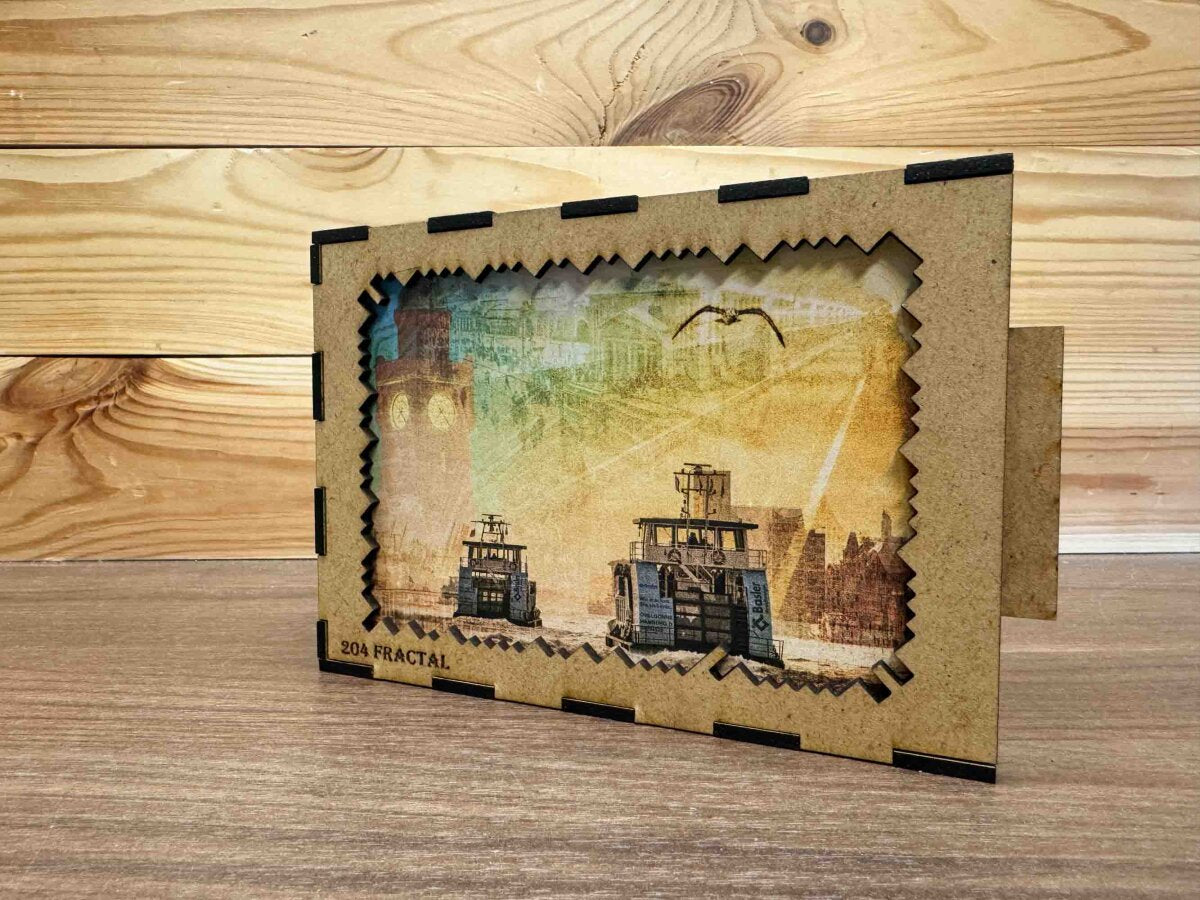 elbPUZZLE No. 49 - Hamburgs Zeitreise - Fractale Edition 174 Teile M