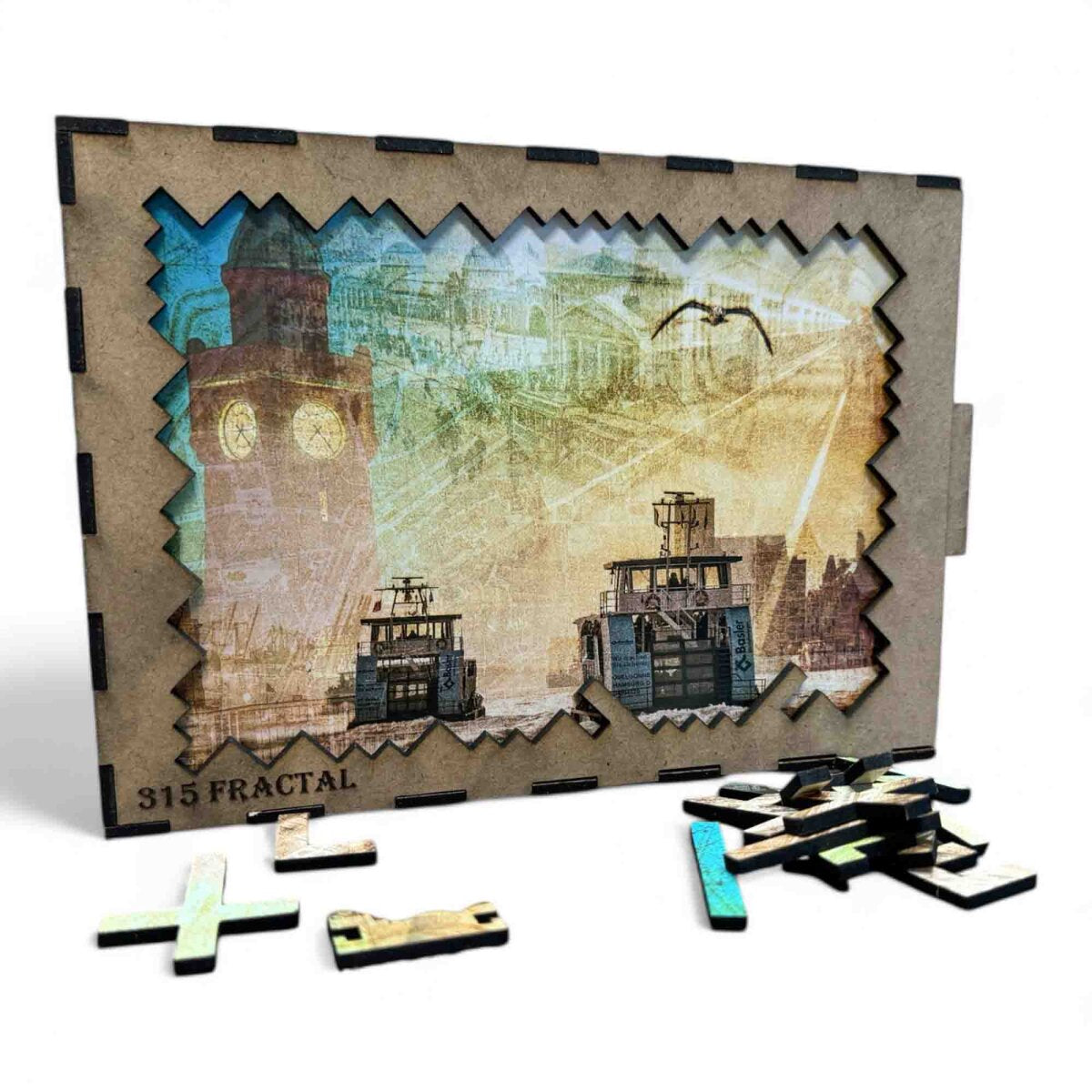 elbPUZZLE No. 49 - Hamburgs Zeitreise - Fractale Edition 289 Teile L