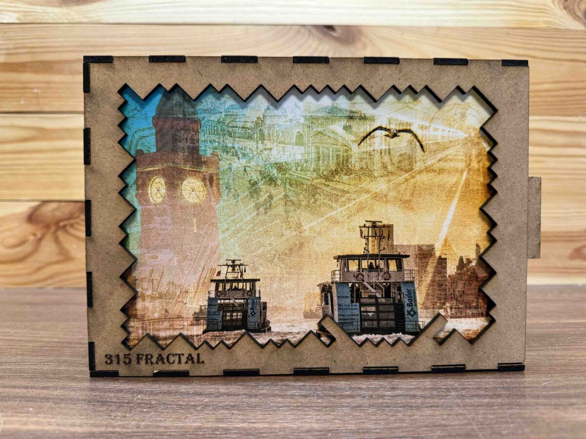 elbPUZZLE No. 49 - Hamburgs Zeitreise - Fractale Edition 289 Teile L