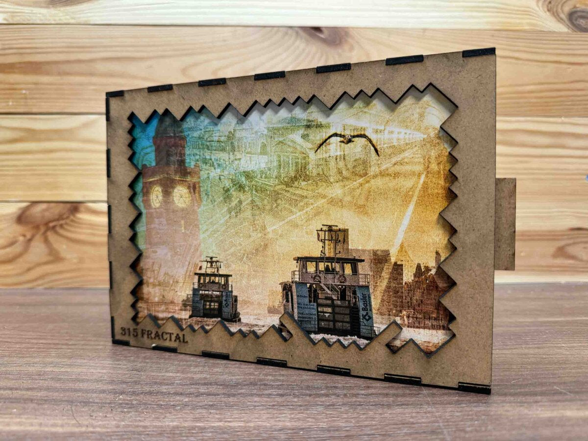 elbPUZZLE No. 49 - Hamburgs Zeitreise - Fractale Edition 289 Teile L
