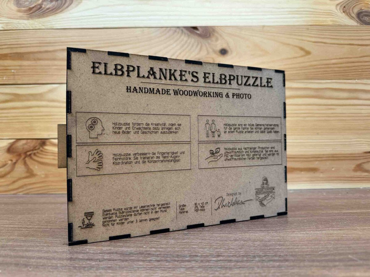 elbPUZZLE No. 49 - Hamburgs Zeitreise - Fractale Edition 289 Teile L