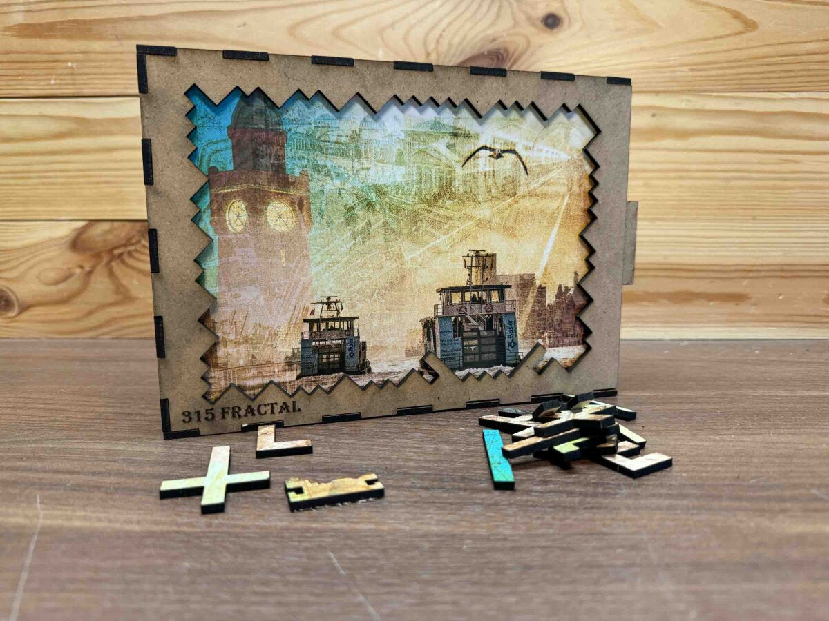 elbPUZZLE No. 49 - Hamburgs Zeitreise - Fractale Edition 289 Teile L