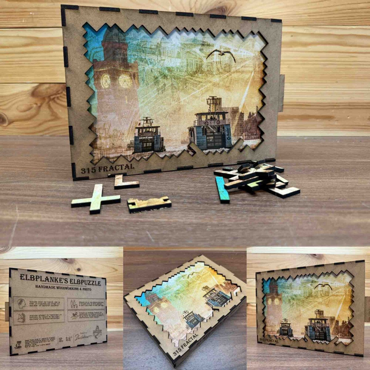 elbPUZZLE No. 49 - Hamburgs Zeitreise - Fractale Edition 289 Teile L