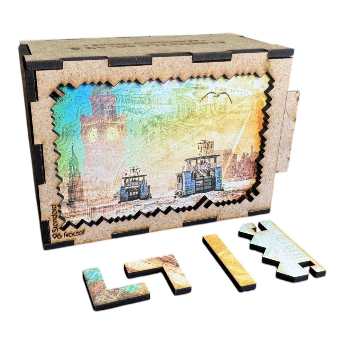 elbPUZZLE No. 49 - Hamburgs Zeitreise - Fractale Edition Standrad - 96 Teile
