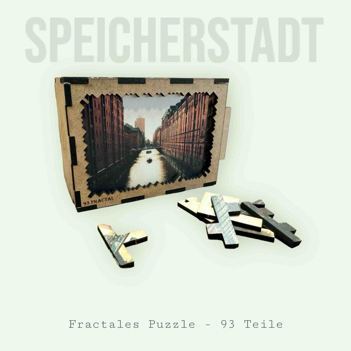 elbPUZZLE No. 24 - Speicherstadt - Fractale Edition XXL (1222 Teile)