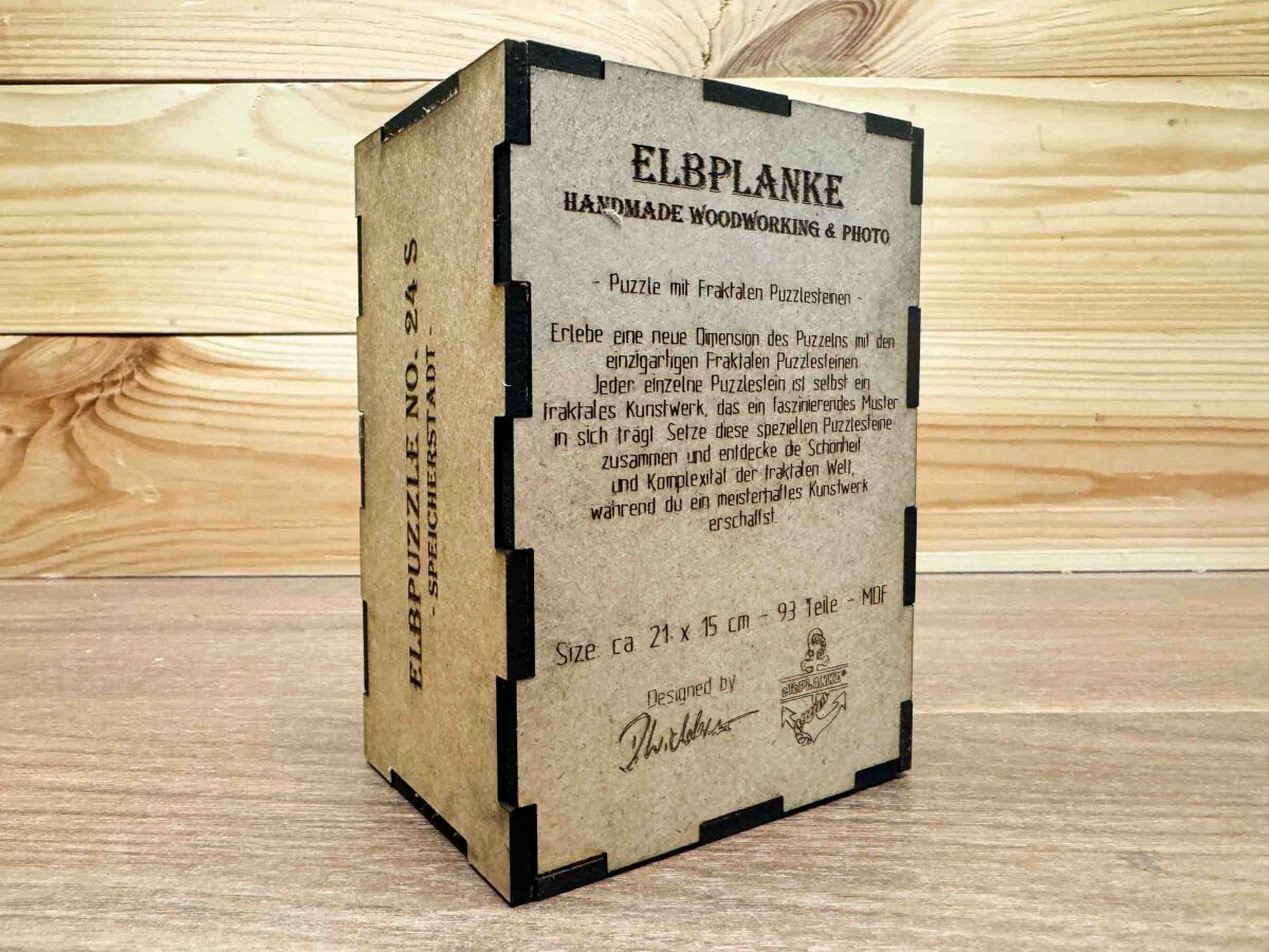 elbPUZZLE No. 24 - Speicherstadt - Fractale Edition XXL (1222 Teile)