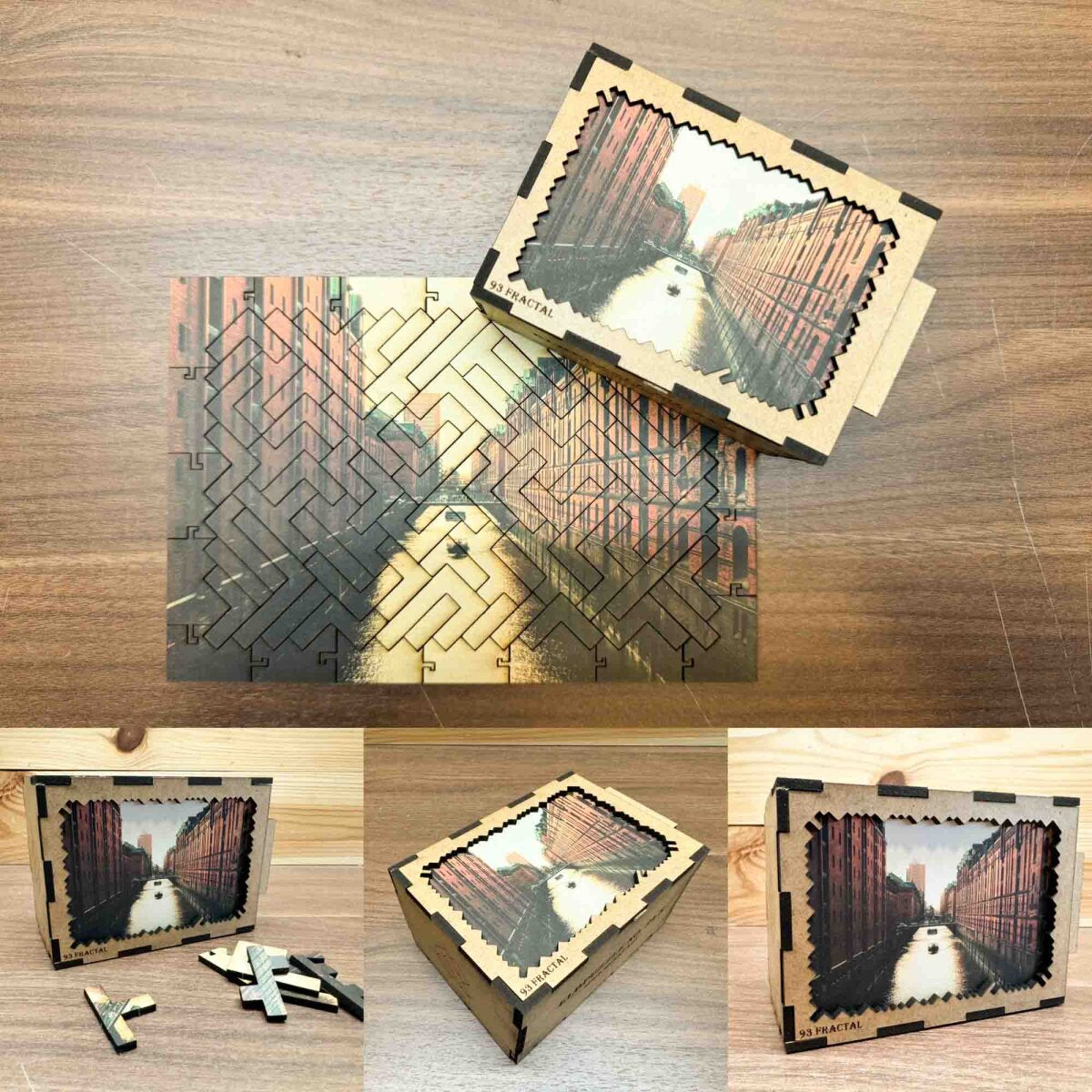 elbPUZZLE No. 24 - Speicherstadt - Fractale Edition XXL (1222 Teile)