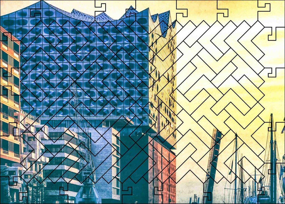 elbPUZZLE No. 44 - Symphonie der Farben - Fractale Edition