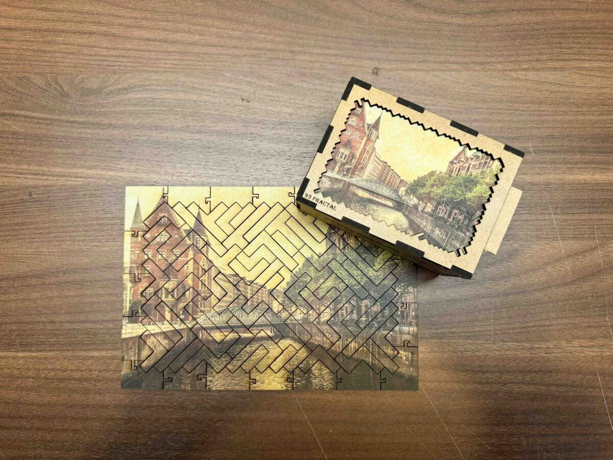 elbPUZZLE No. 07 - St. Annenfleet - Fractale Edition XL (595 Teile)