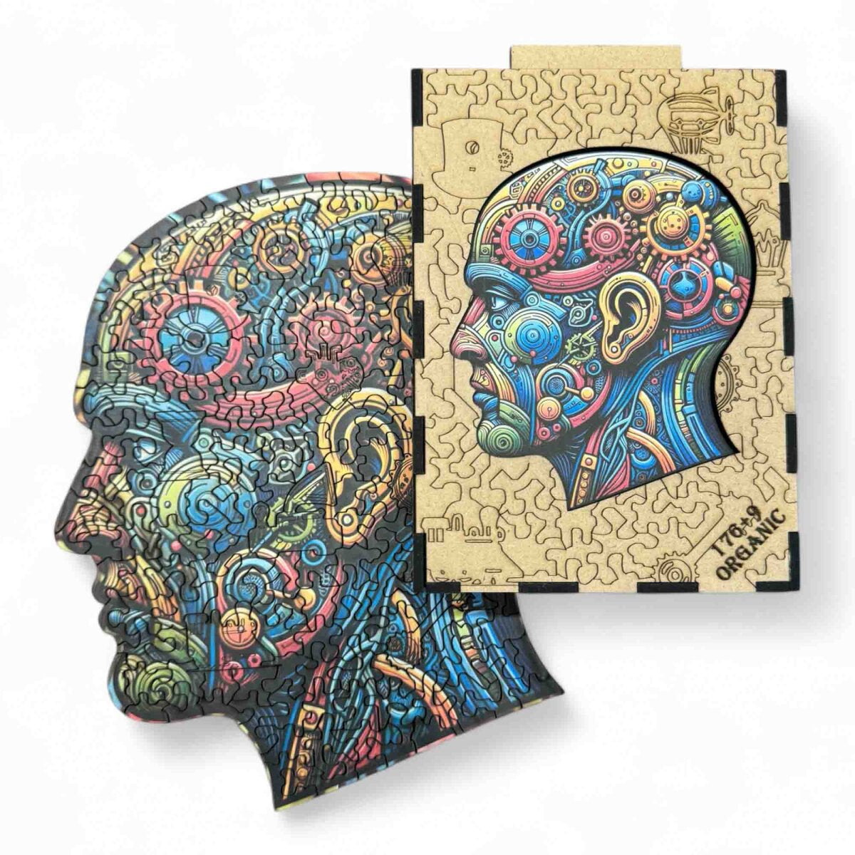 elbPUZZLE No. 48 - Steam-Brain - Organic Edition M (185 Teile)
