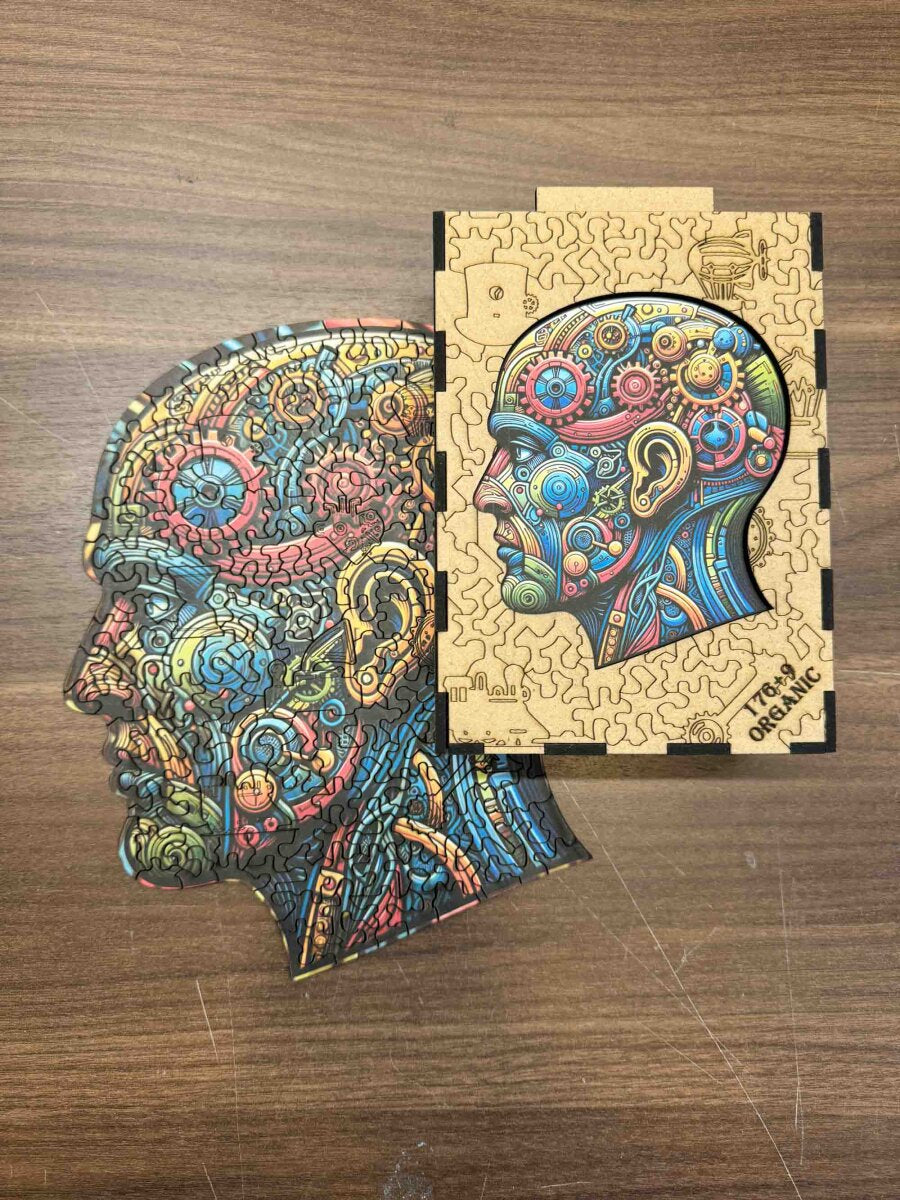 elbPUZZLE No. 48 - Steam-Brain - Organic Edition M (185 Teile)
