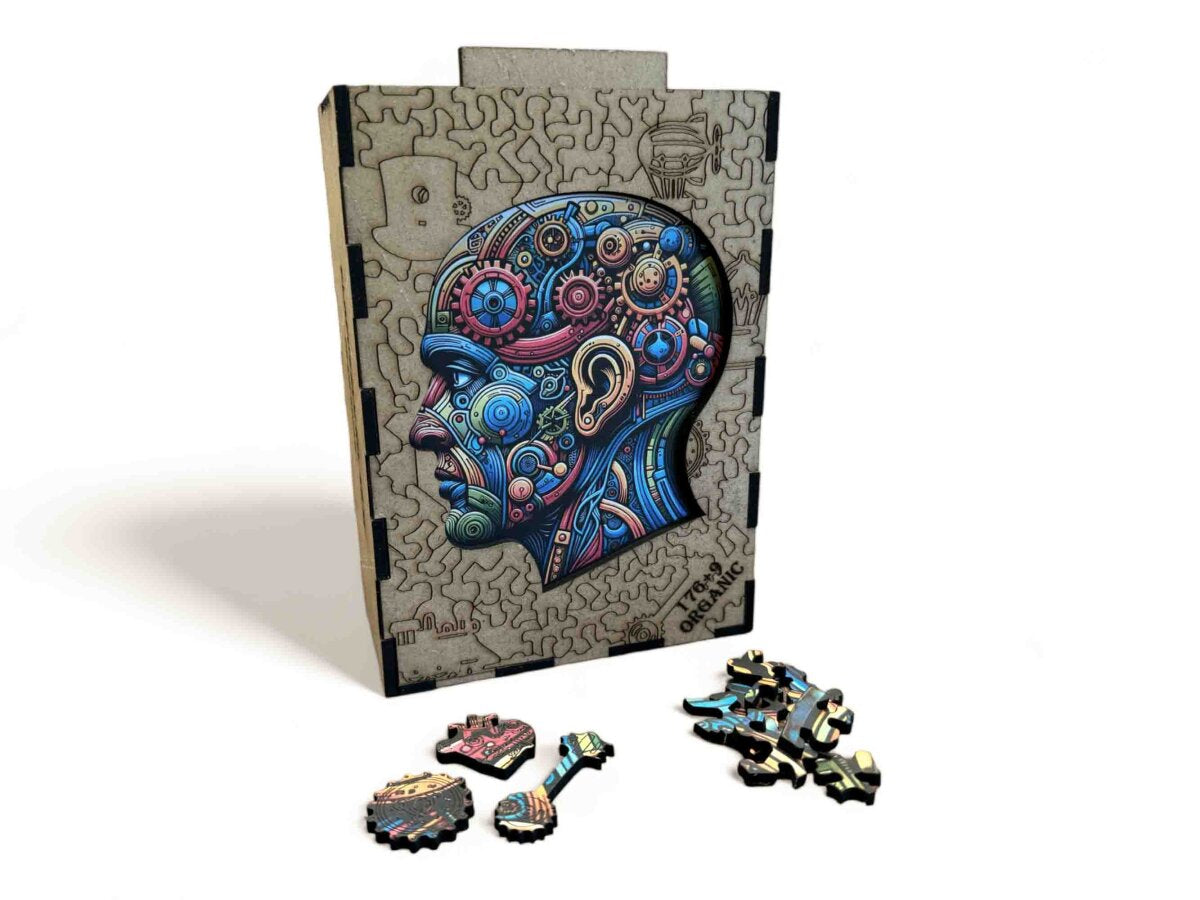 elbPUZZLE No. 48 - Steam-Brain - Organic Edition M (185 Teile)