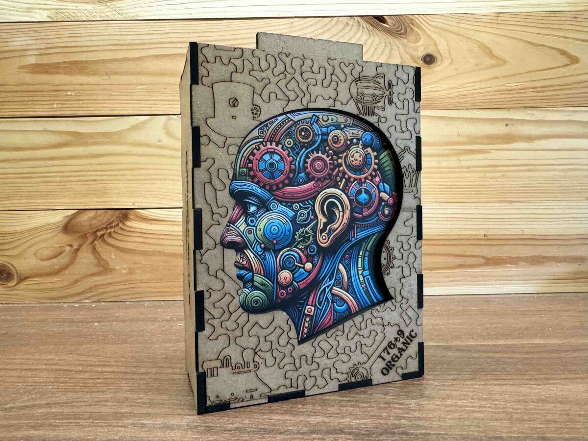 elbPUZZLE No. 48 - Steam-Brain - Organic Edition M (185 Teile)