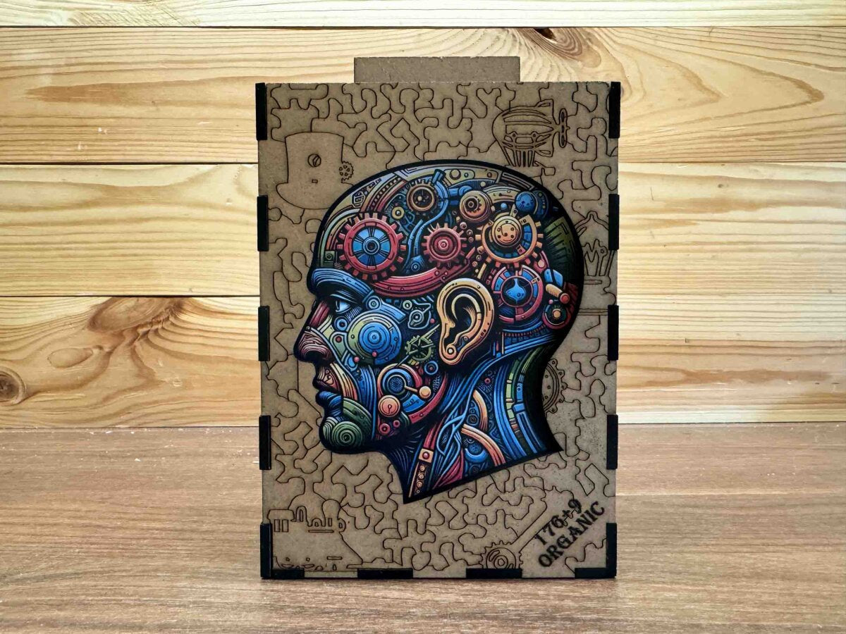 elbPUZZLE No. 48 - Steam-Brain - Organic Edition M (185 Teile)