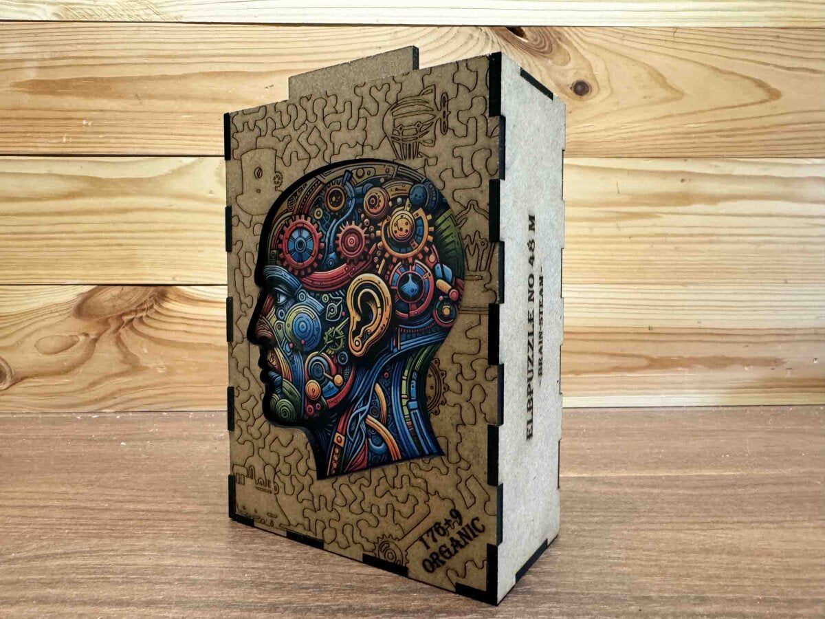 elbPUZZLE No. 48 - Steam-Brain - Organic Edition M (185 Teile)