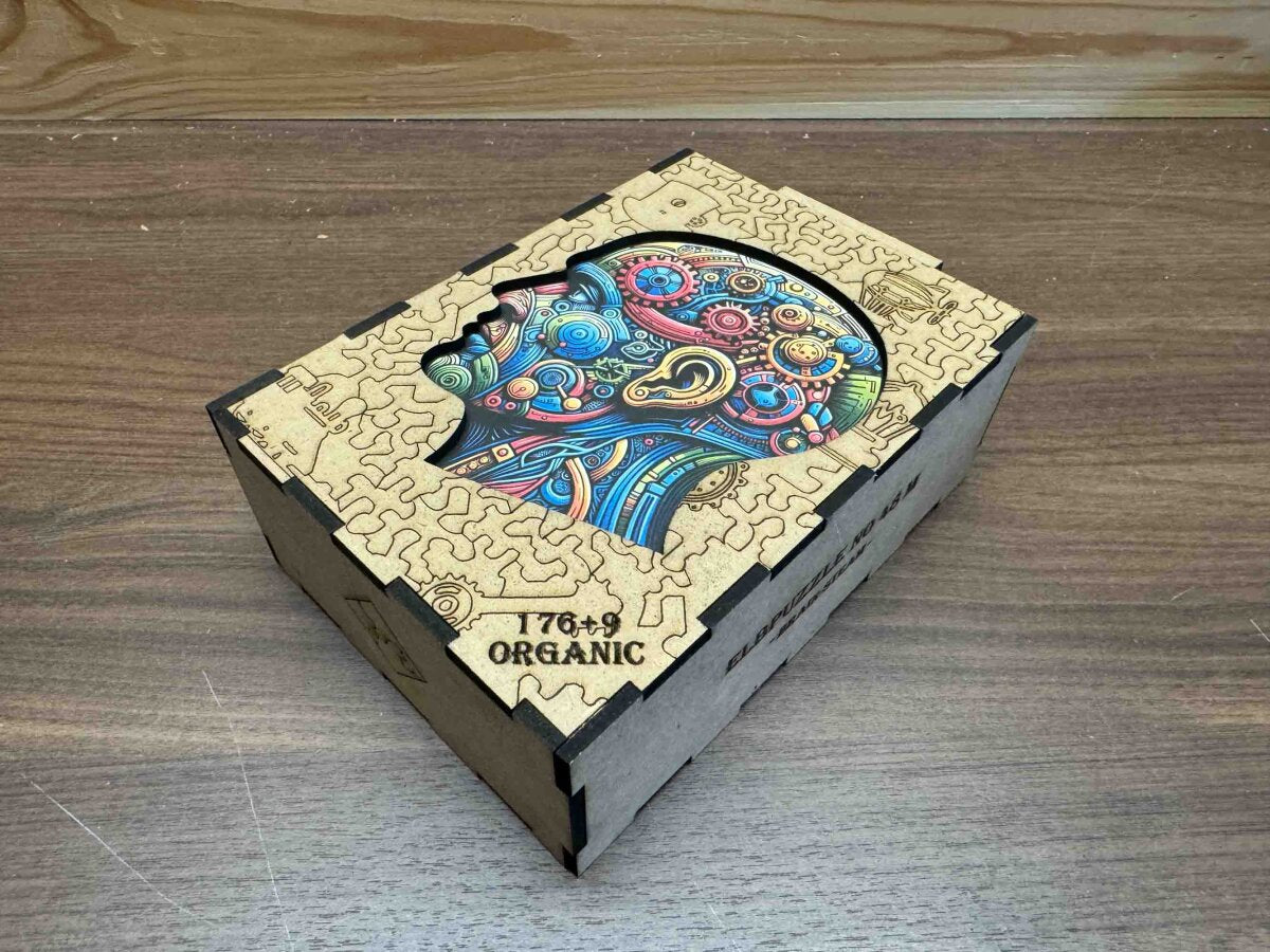 elbPUZZLE No. 48 - Steam-Brain - Organic Edition M (185 Teile)
