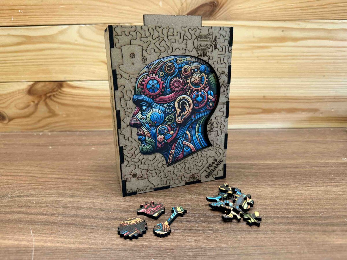 elbPUZZLE No. 48 - Steam-Brain - Organic Edition M (185 Teile)